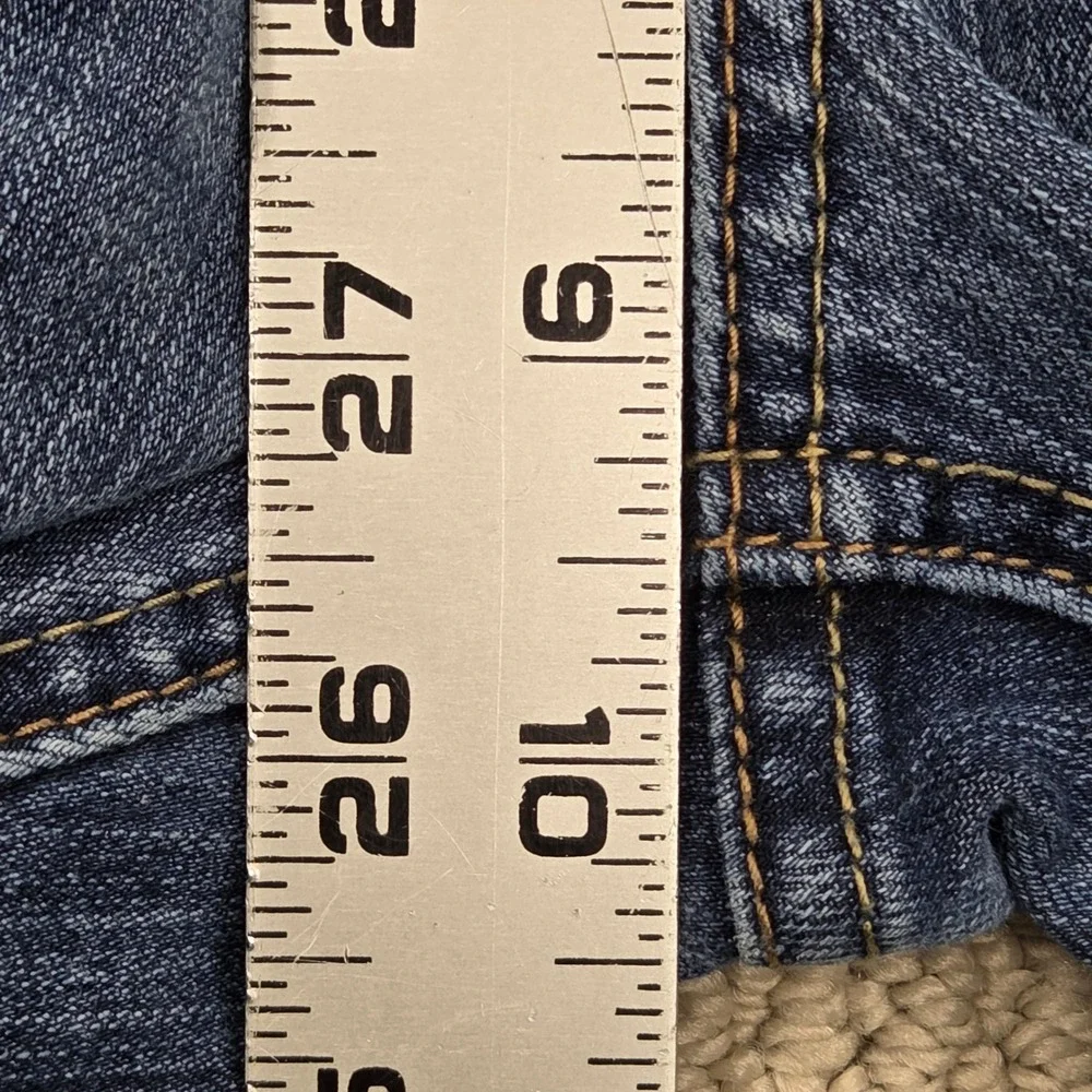 Seven7 Straight Fit Denim Jeans Medium Wash Stretch Blue Mens 32x30